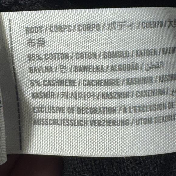 New Abercrombie & Fitch Mens Navy Sweater Cashmere Cotton XL - Picture 4 of 4